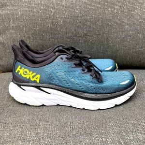 Hoka One One Mens Clifton 8 1119393 BCBT Blue Running Shoes Sneakers Size 8 D